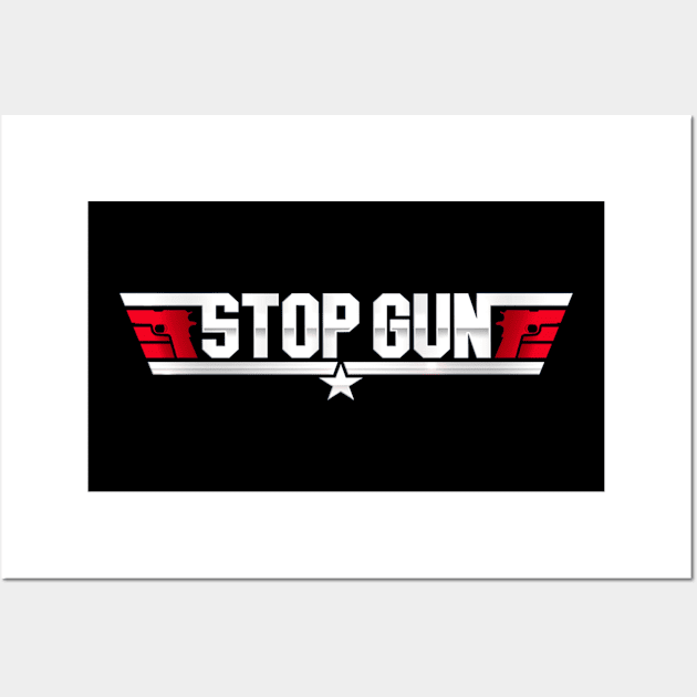 stop gun Wall Art by ratna